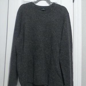 BROOKS BROTHERS Mens GREY Crew Neck WOOL BLEND XL